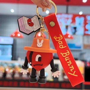 Bad Bunny Heart Keychain Concert Merchandise Un Verano sin ti